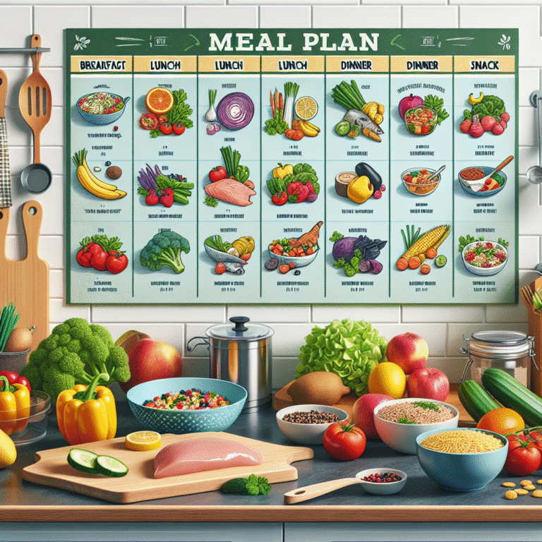 How to plan balanced meals for the week