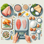 measuring protein portions for meals