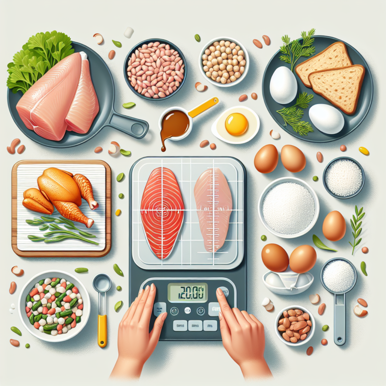 measuring protein portions for meals