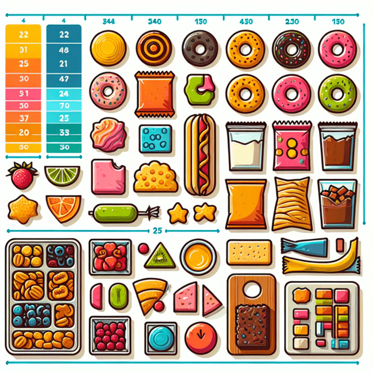 portion control guide for snacks and treats