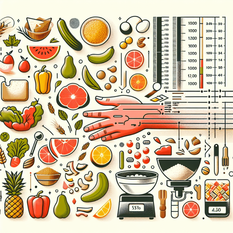 measuring food portions without a scale