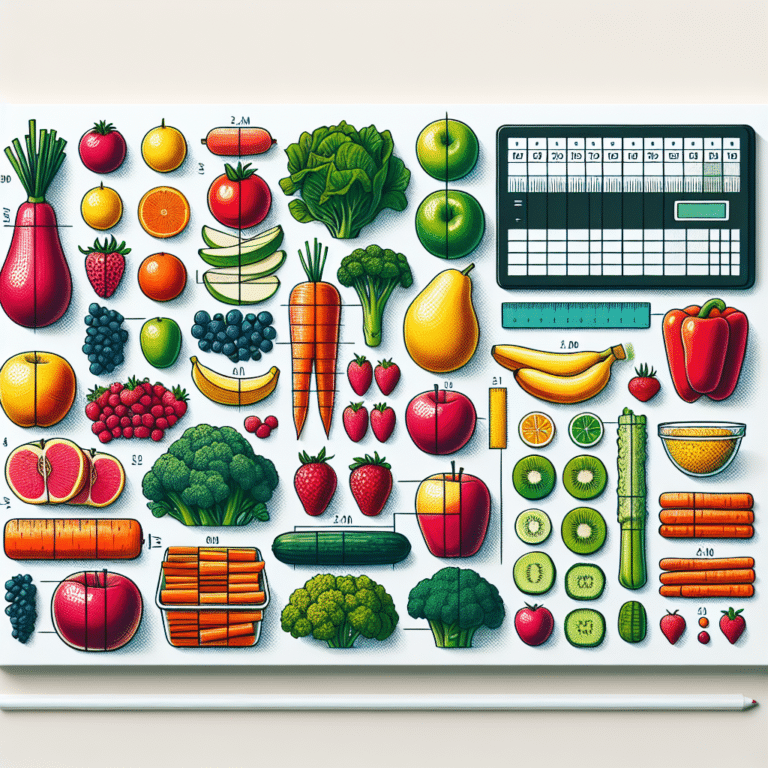 portion sizes for fruits and vegetables